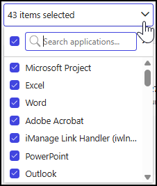 Application selection drop-down list - 1.png