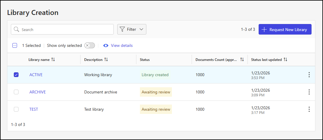 Library Creation page - toolbar menu.png