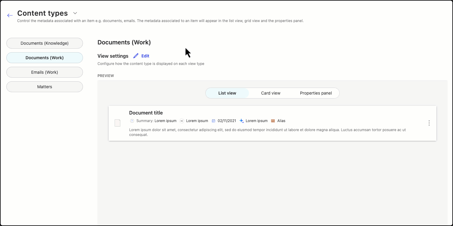 Adding Is Related metadata to the list view.gif