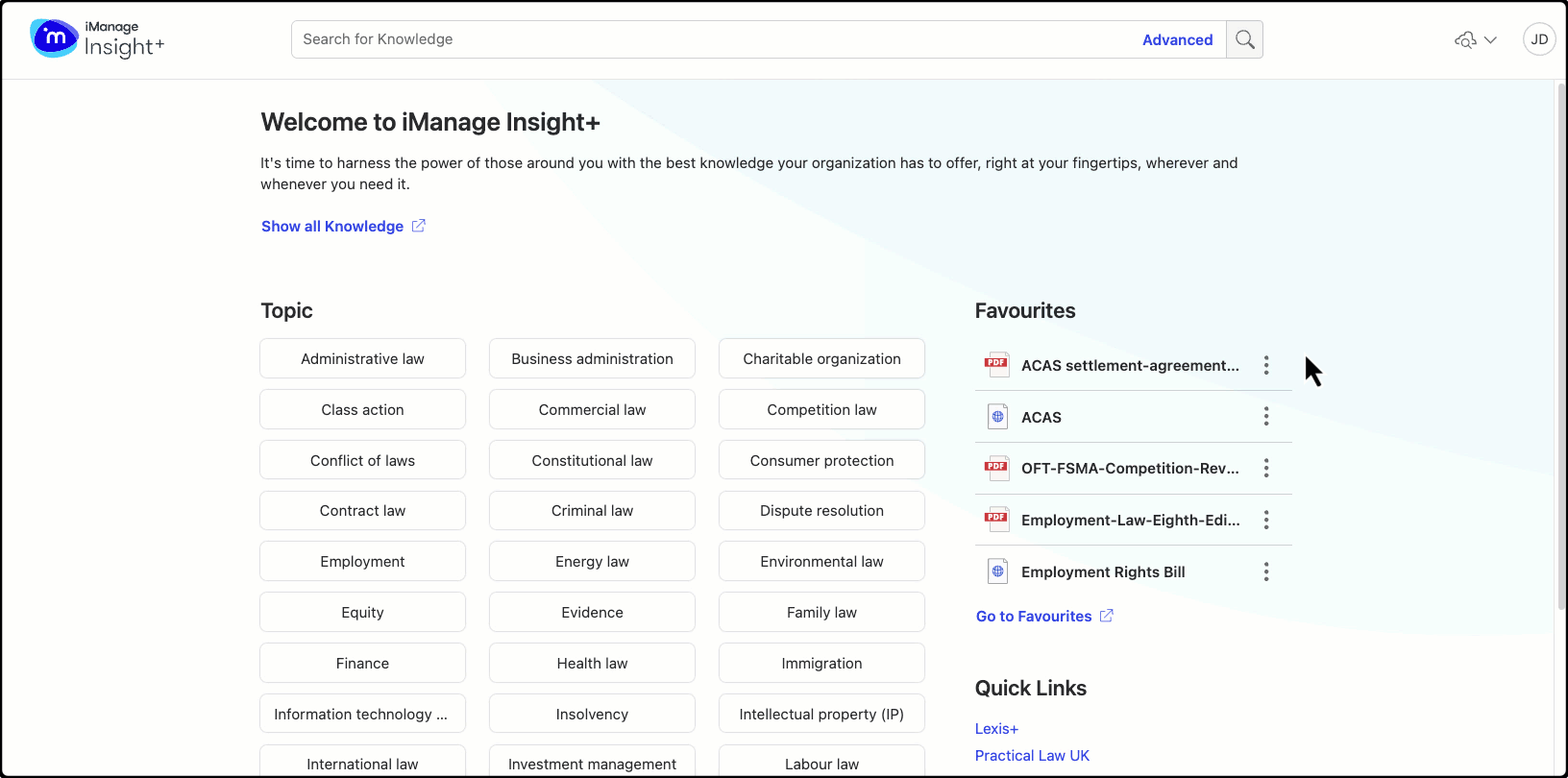 Accesing Favorites from landing page.gif