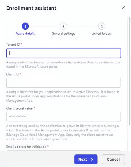 Email - Enrollment assistant - Azure details.png