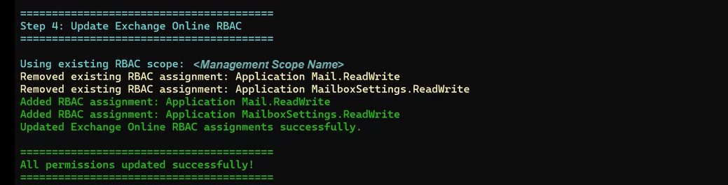 PowerShell script setup process for iManage Work for Outlook