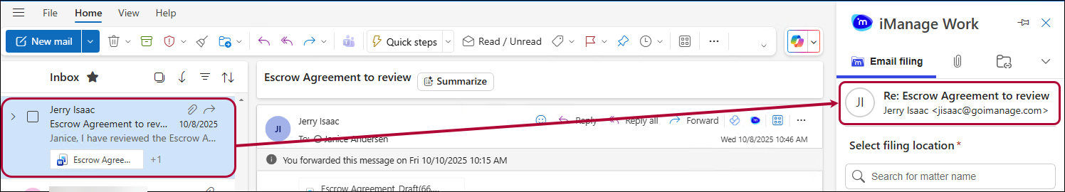 compare selected to task pane figure 4 filing email.png