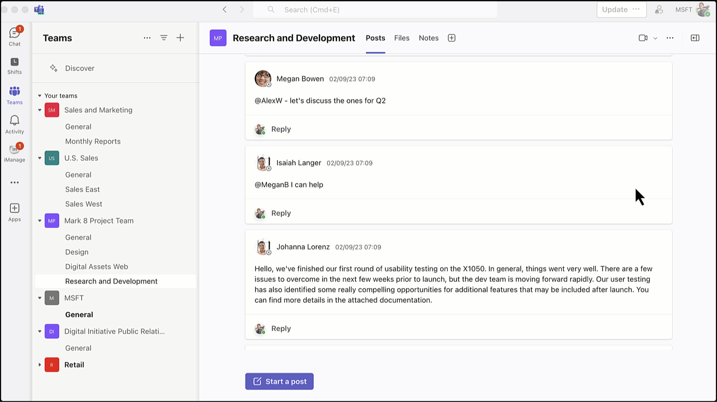 Saving conv to iM work in Teams.gif