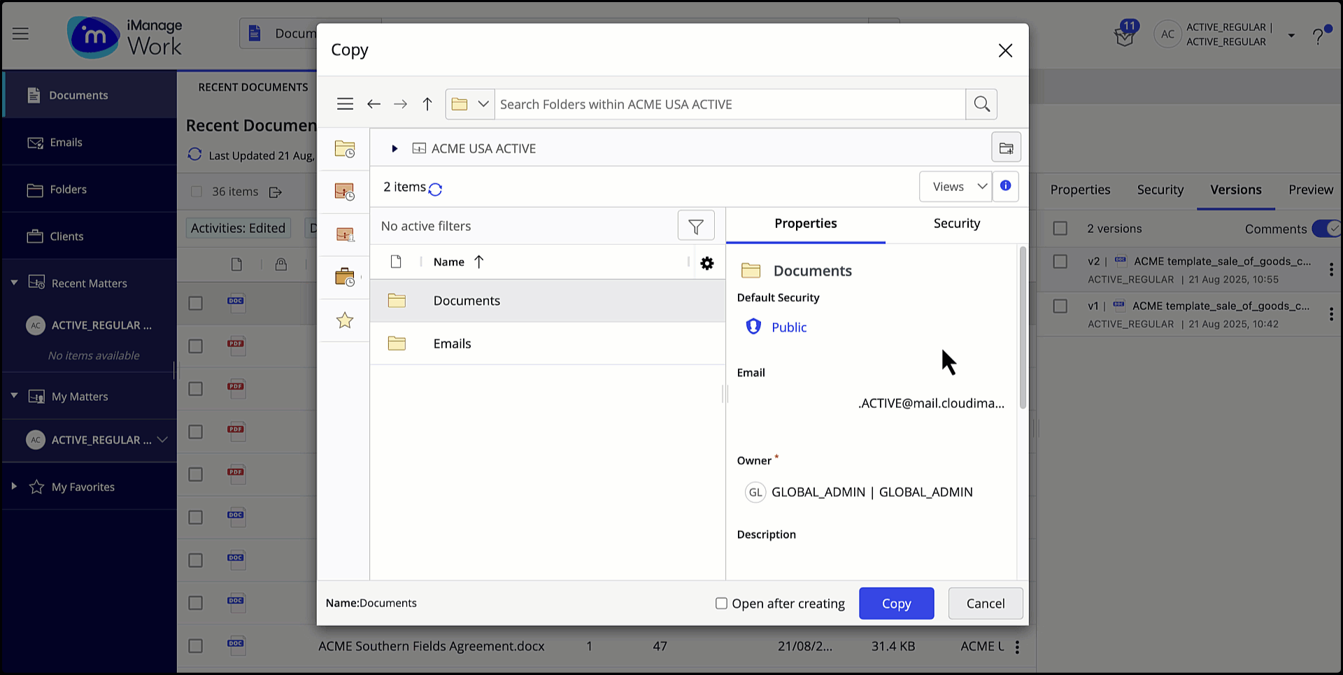Copying document version and opening it.gif